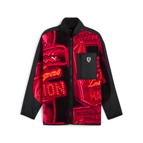 PUMA Mens Scuderia Ferrari Race Neon Energy Fleece Jacket