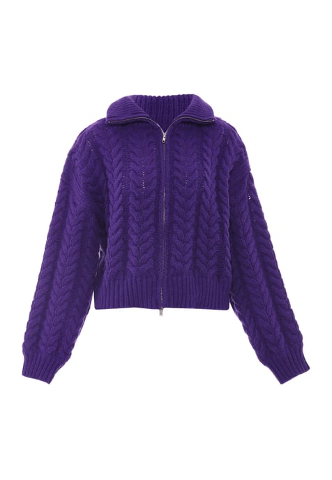 Mymo Strickjacke Damen lila - Image 1