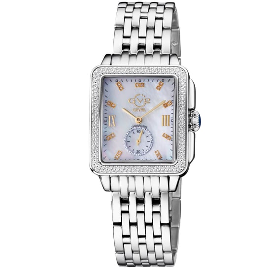 GV2 Women's Bari Schweizer Quarz Diamanten Perlmutt Zifferblatt Edelstahlarmbanduhr - Image 1