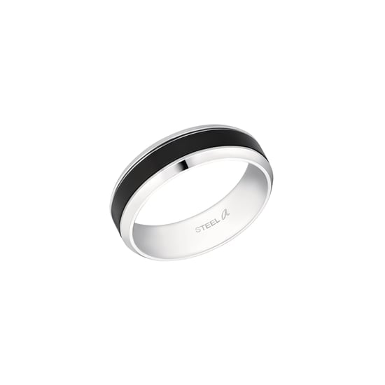 Amor ring for men, stainless steel