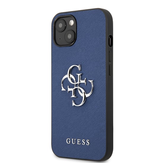 Guess PU Saffiano Big 4G Silver Logo Phone Case