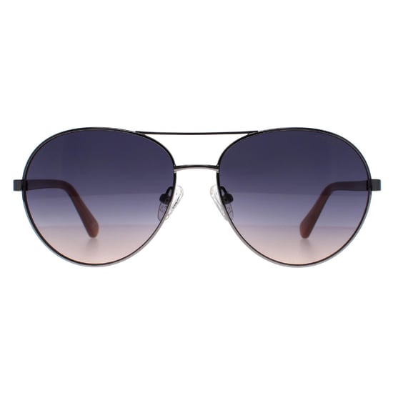 Guess Aviator Mens Shiny Light Nickeltin Blue Gradient GU5213