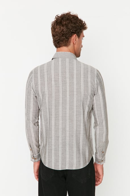 Trendyol Garçon Col boutonné Bras standard basique Chemise - Image 5