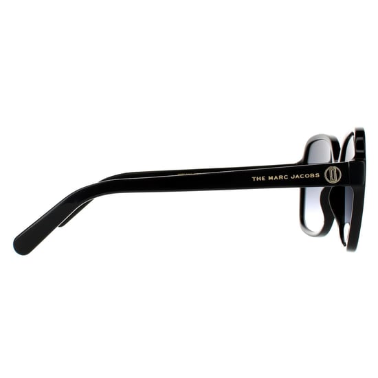 Marc Jacobs Square Womens Black Dark Grey Gradient Sonnenbrille - Image 4