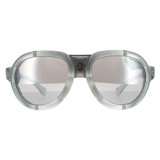 Moncler Oval Mens Grey Smoke Mirror Sonnenbrille - Image 1