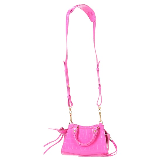 Balenciaga Nano Neo Classic City Krokodil-Prägung Schultertasche aus pinkfarbenem Leder - Image 3