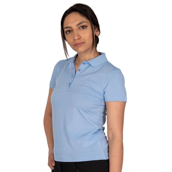 Island Green - "Classic" Poloshirt für Damen - Emblem (Cerulean Blau) - Image 3