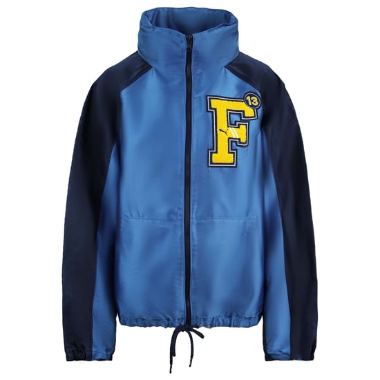 Puma x Rihanna Fenty Satin Damen-Trainingsjacke in Blau - Image 1