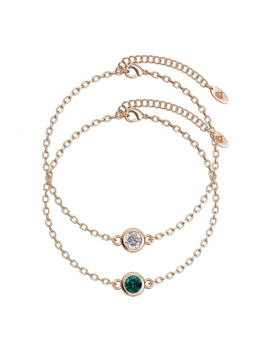 Geburtsstein-Armband - Rose Gold und Multi - Image 2