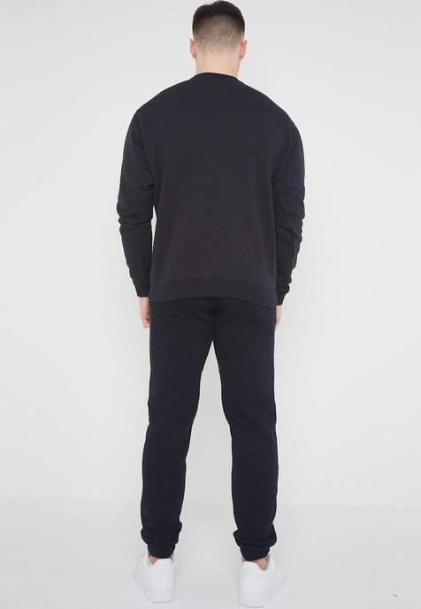 Nike Herren Club Fleece Full Trainingsanzug Set Schwarz - Image 2