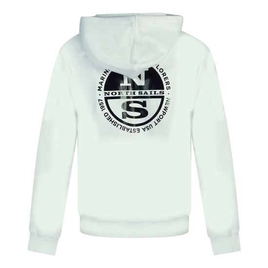North Sails Logo Weißer Zip-Hoodie - Image 2