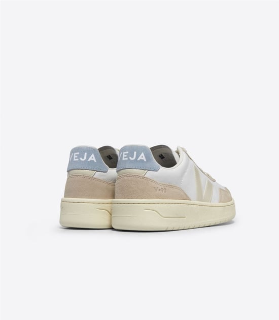 Veja V-90 Leder Damen Beige Sneaker - Image 3