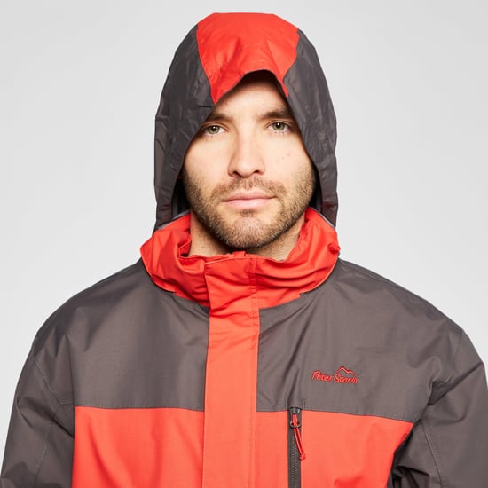 Peter Storm Men's Pennine II Waterproof Jacket with Rollaway Hood, Hiking Raincoat