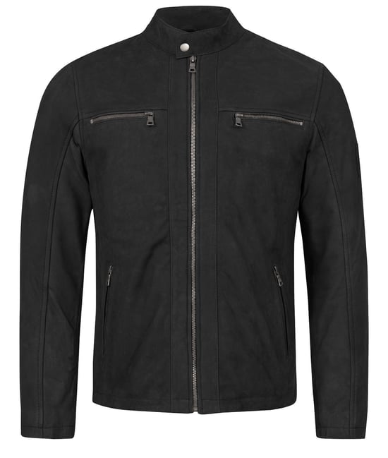 Rock Creek Lederjacke Schwarz