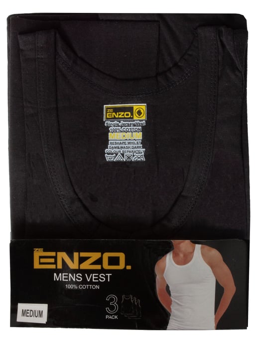 Enzo | Herrenwesten 3er-Pack - Schwarz - Image 5