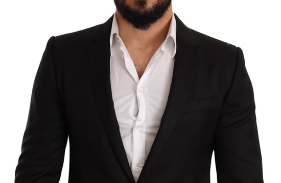 Dolce & Gabbana - Costume 2 pièces MARTINI SLIM FIT à carreaux noirs pour homme - Image 3