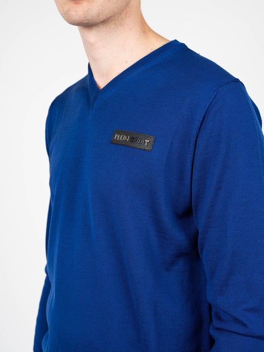Plein Sport Pullover Merino Herren blau - Image 5