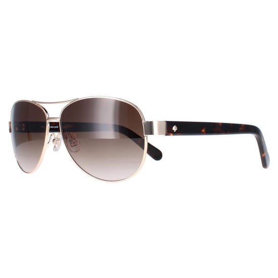 Kate Spade Aviator Womens Gold Havana Brown Gradient Dalia 2/S
