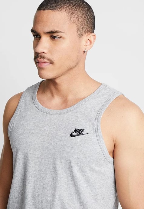 Nike Herren Athletic Gym Casual Vest Tank Top in Grau - Image 3