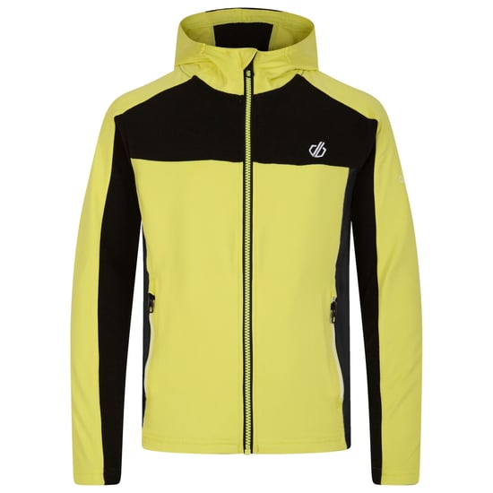 Dare 2B Childrens/Kids Thriving Core Stretch Hooded Midlayer (Black/Yellow Plum)