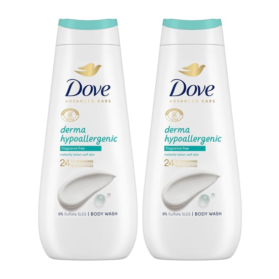 Dove Advanced Care Body Wash Hypoallergenic 24H Renewing Micro Moisture, 2x400ml