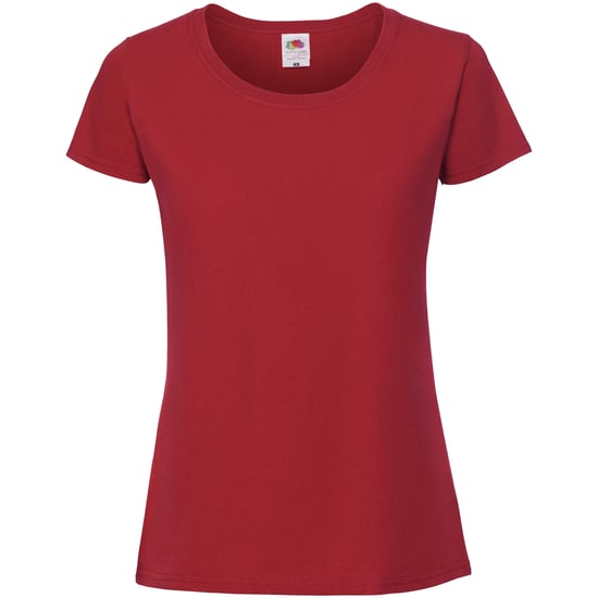 Fruit Of The Loom Womens/Ladies Fit Ringspun Premium Tshirt (Rot) - Image 1