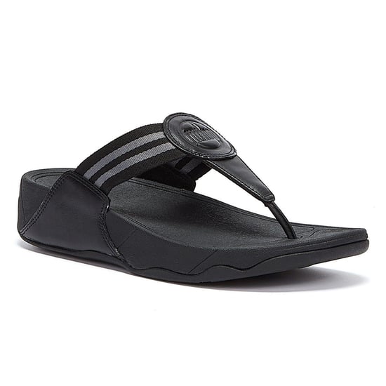 Fitflop Walkstar Webbing Womens Flip Flops - (Schwarz) - Image 4
