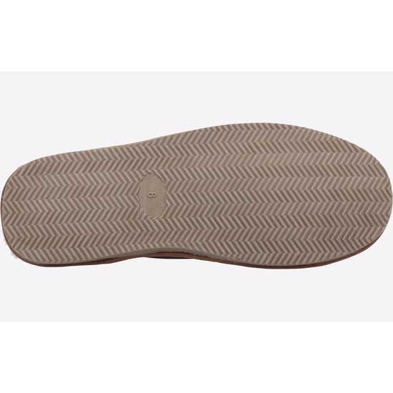 Hush Puppies Herren Coady Leder Hausschuhe (Tan) - Image 3