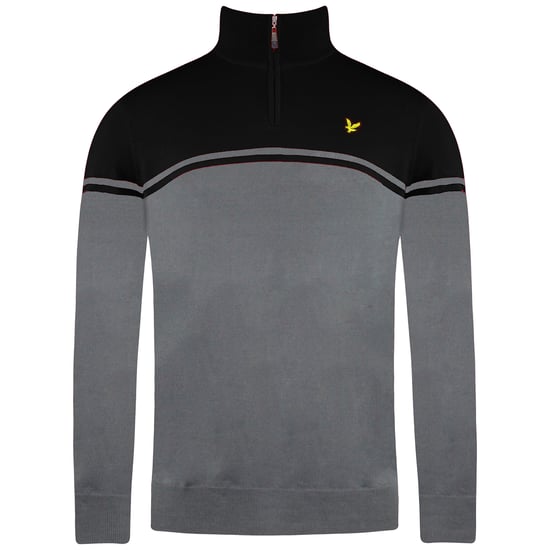 Lyle & Scott Croft Golf Mens Grey Pullover - Image 1