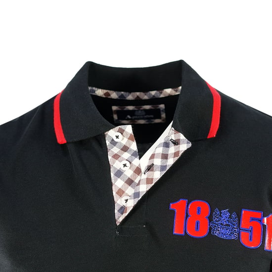 Aquascutum London 1851 Schwarzes Poloshirt - Image 3
