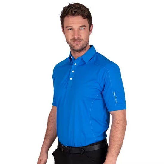 Island Green - Poloshirt Abgesteppt für Herren - Emblem (Marineblau) - Image 3