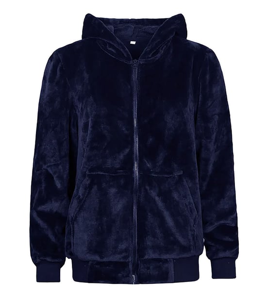 Wärmehalter - Ladies Soul Warming Soft Fleece Lounge Hoodie - Navy - Image 1