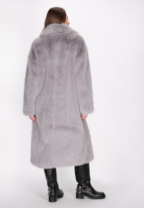 Dreimaster Übergangsmantel Damen Grau Mauve - Image 5