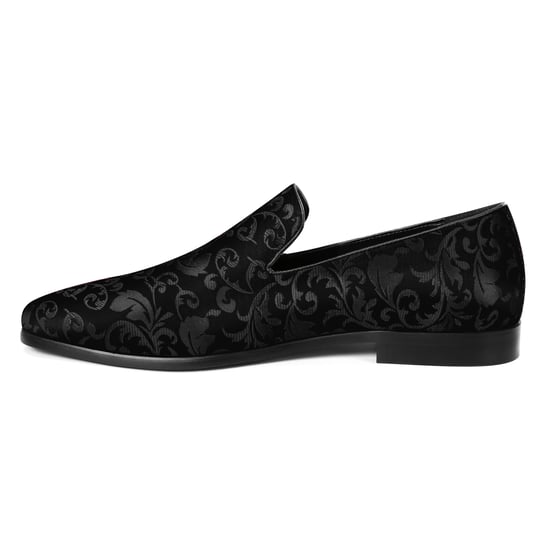 Herren Penny Loafer mit edlem Jacquard Schwarz - Image 3