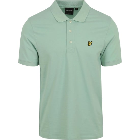 Turkisfarbenes Shadow-Poloshirt der Marke Lyle & Scott auf der Brust mit Logo - Image 1