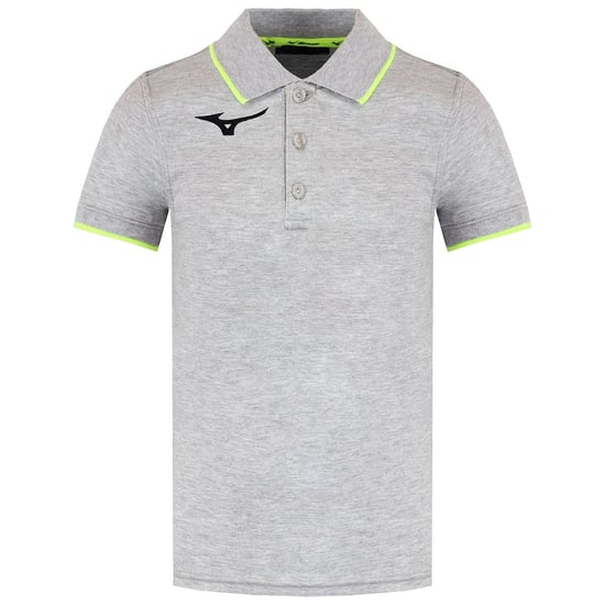 Graues Poloshirt mit Mizuno-Logo für Kinder - Image 1