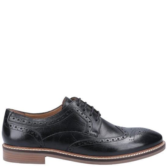 Hush Puppies Mens Bryson Leather Shoes (Black)