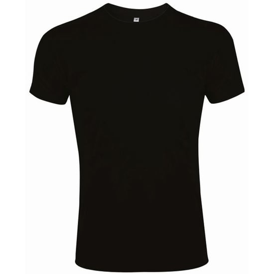 SOLS Mens Imperial Slim Fit Short Sleeve T-Shirt (Deep Black)