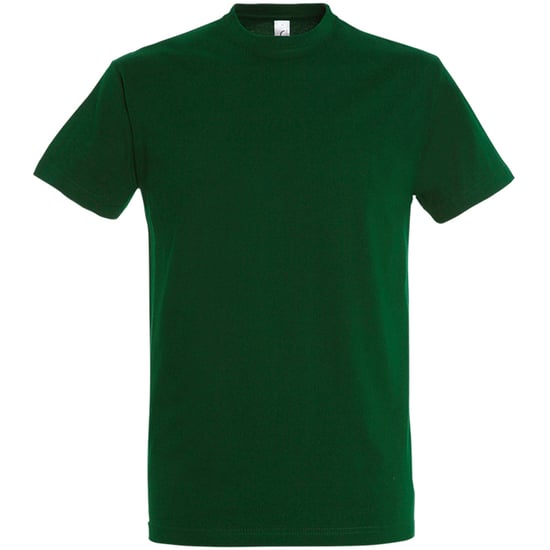 SOLS Mens Imperial Heavyweight Short Sleeve T-Shirt (flaschengrün) - Image 1