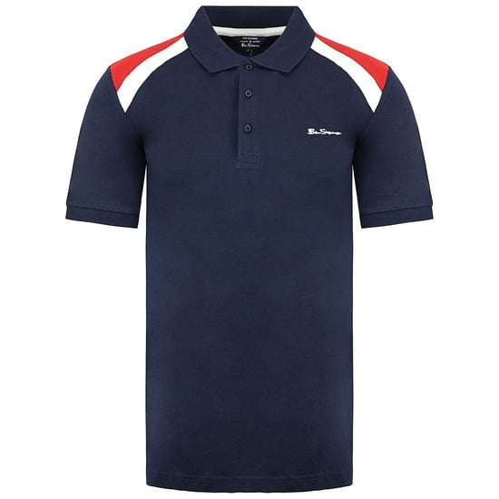 Ben Sherman Logo Herren Navy Polo Shirt - Image 1