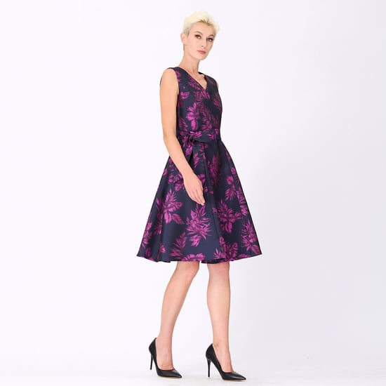 Skaterkleid aus geblümtem Brokat - Image 2