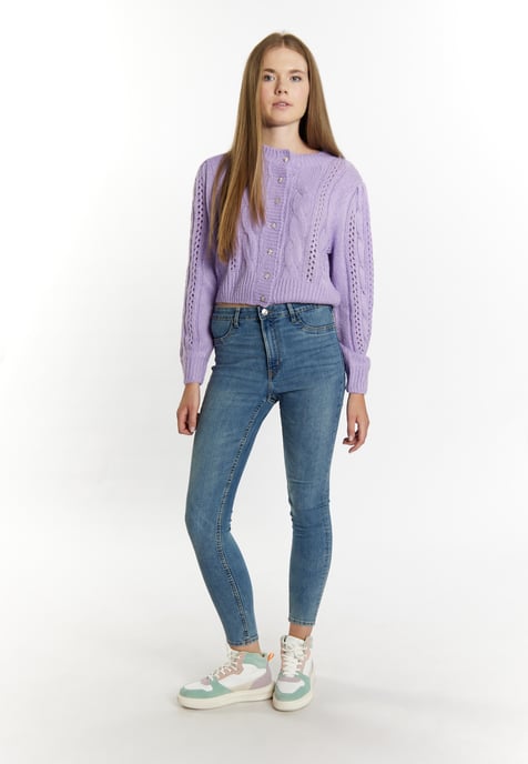Mymo Strickcardigan Damen violett - Image 2