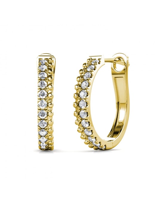 Aleah Ohrringe - Gold und Kristall - Image 1