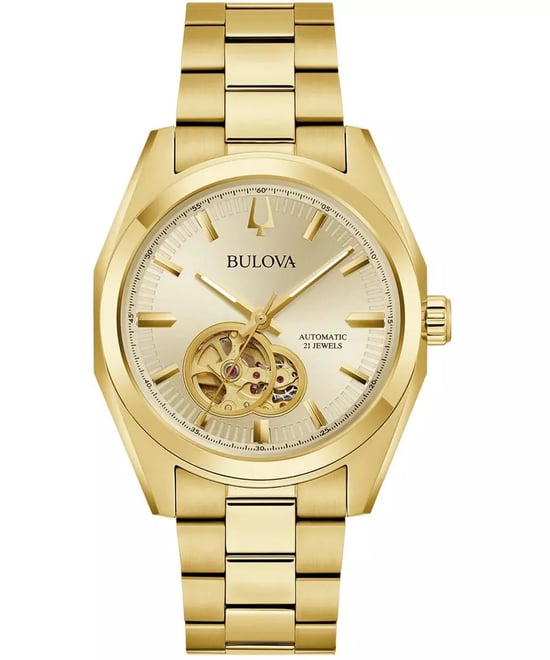 Bulova Surveyor Gold Herren Armbanduhr 97A182 - Image 1