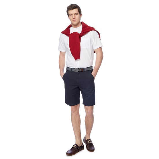 MAINE Mens Navy Chino Shorts