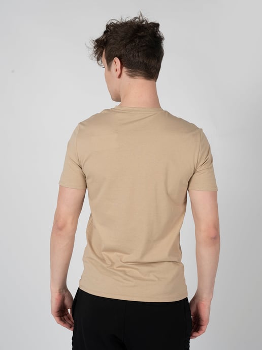 Guess T-Shirt Leo Herren beige - Image 4