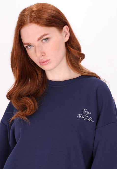 Dreimaster Sweatshirt Damen Marine - Image 5