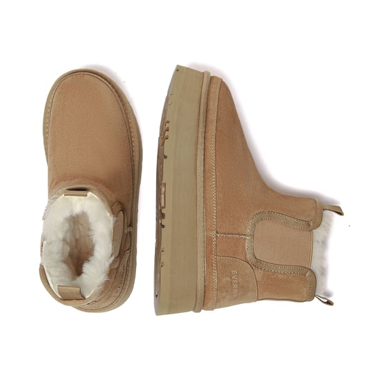 EVER AU Damen Leder Plateau Kurzstiefel Chelsea - Shoveler - Image 3