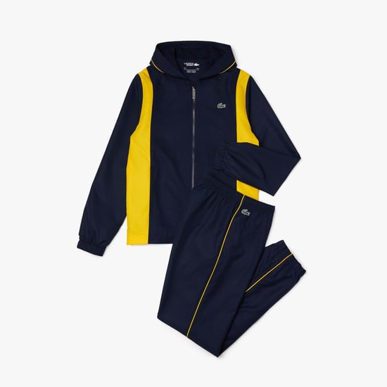 Men's Lacoste Sport Sport Colourblock Lightweight Tracksuit in Multi colour