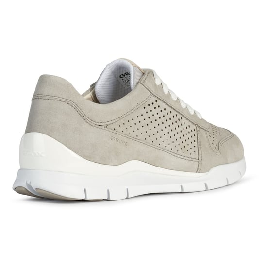 Geox D Sukie B Leder Damen Hellgrau Turnschuhe - Image 2